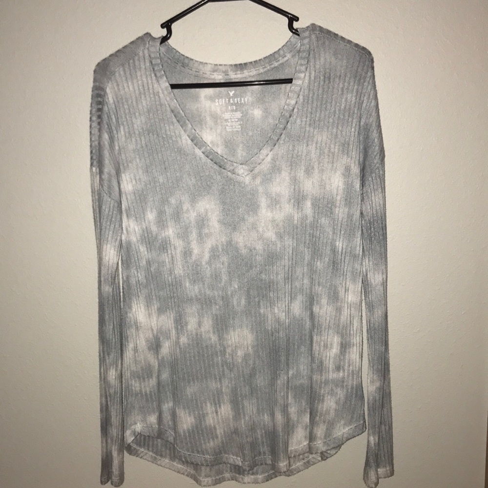 v neck long sleeve shirt from American Eagle